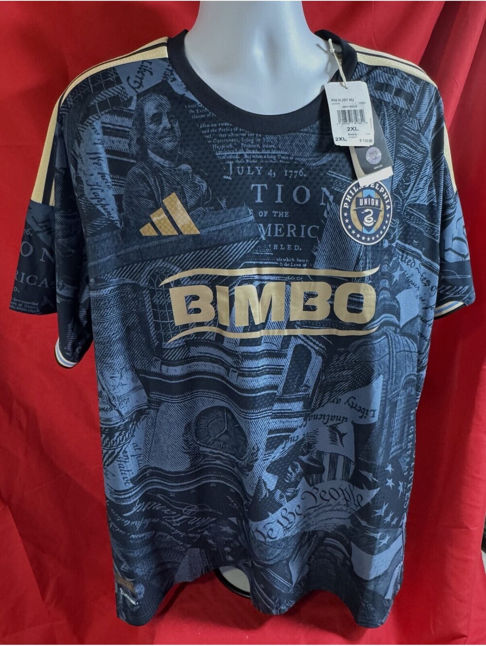 Philadelphia Union Adidas 2026/27 Football Soccer Jersey Mens Size 2XL NWT NEW